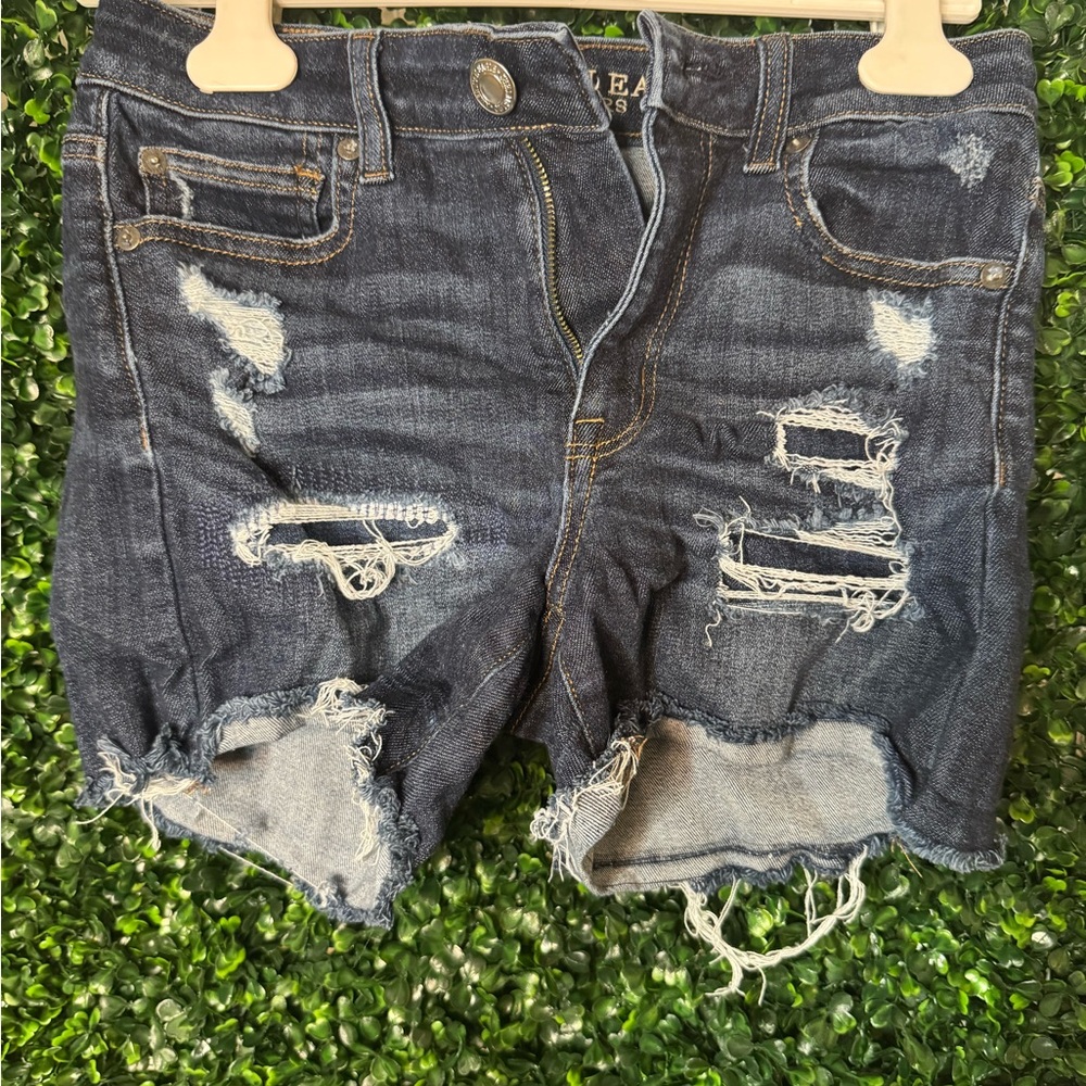 Distressed Denim Women Shorts American eagle
